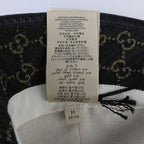 Gucci Bucket Hat GG Canvas Leather Black Beige — view 8