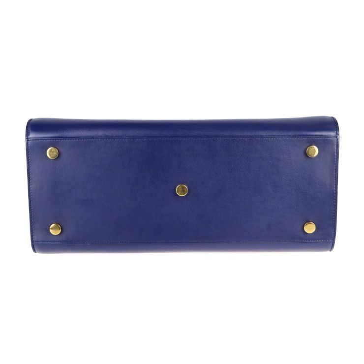 Saint Laurent Sac de Jour Handbag Leather Blue 2-Way — view 4