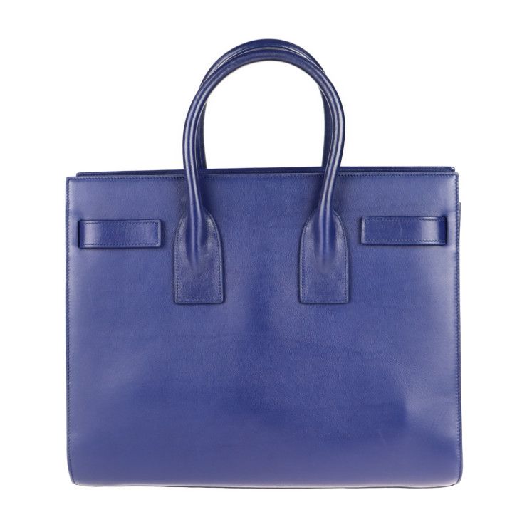 Saint Laurent Sac de Jour Handbag Leather Blue 2-Way — view 3