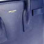 Saint Laurent Sac de Jour Handbag Leather Blue 2-Way — view 7