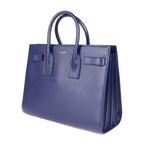 Saint Laurent Sac de Jour Handbag Leather Blue 2-Way — view 2