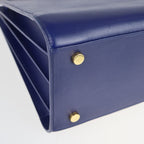 Saint Laurent Sac de Jour Handbag Leather Blue 2-Way — view 5