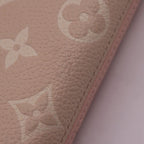 Louis Vuitton Zippy Wallet Long Leather Pink Beige Yellow — view 5