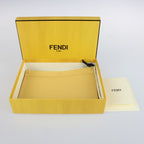 Fendi Peekaboo Pocket Pouch 7 Ar907 Nappa Leather Semolino Cream Yellow — view 9