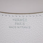 Hermes Constance Slim Pouch Evercolor Mauve Pale Silver Hardware Compact — view 8