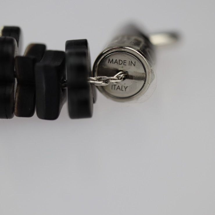 Louis Vuitton Collier Tropical Flowers Necklace Mp1965 Wood Dark Grey Black — view 8