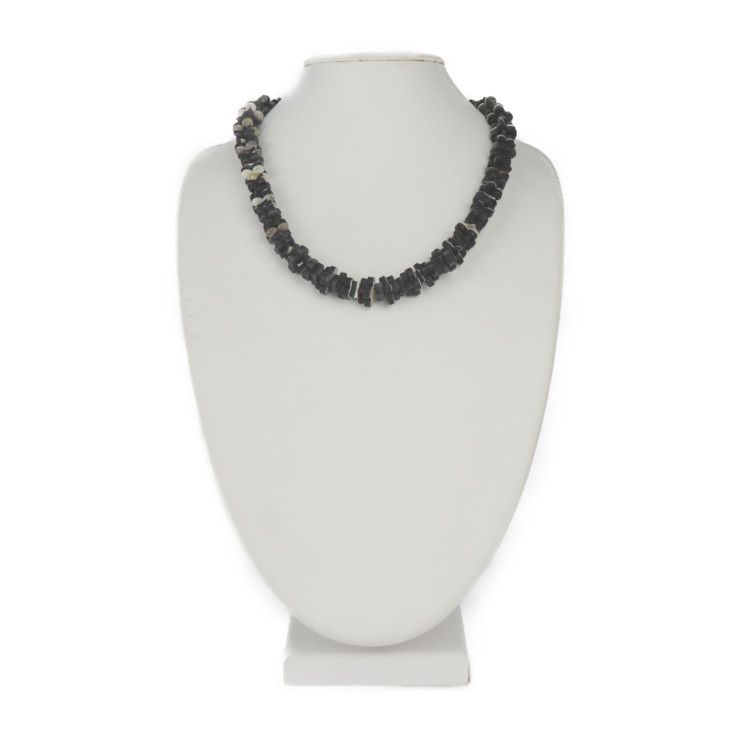 Louis Vuitton Collier Tropical Flowers Necklace Mp1965 Wood Dark Grey Black — view 9