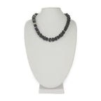 Louis Vuitton Collier Tropical Flowers Necklace Mp1965 Wood Dark Grey Black — view 9