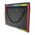 Louis Vuitton Pochette A4 Chain Second Bag Leather Black Rainbow Taiga — view 2