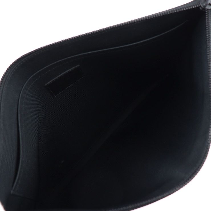 Louis Vuitton Pochette A4 Chain Second Bag Leather Black Rainbow Taiga — view 7