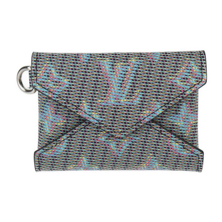 Louis Vuitton Kirigami Necklace Card Case Calf Leather Blue Multicolored — view 3
