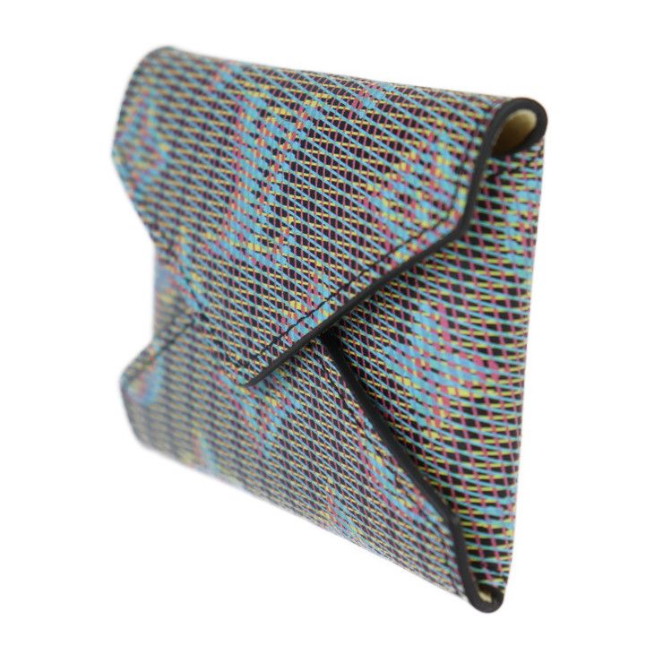 Louis Vuitton Kirigami Necklace Card Case Calf Leather Blue Multicolored — view 4