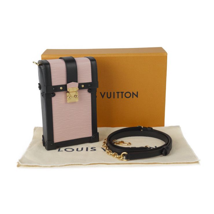 Louis Vuitton Pochette Trunk Vertical Shoulder Bag Leather Calf — view 9