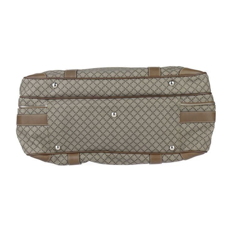 Gucci Boston Bag Leather Brown Silver Hardware Diamante 2-Way — view 5