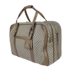 Gucci Boston Bag Leather Brown Silver Hardware Diamante 2-Way — view 2