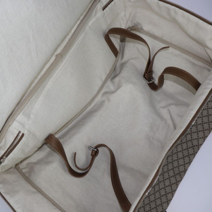 Gucci Boston Bag Leather Brown Silver Hardware Diamante 2-Way — view 7