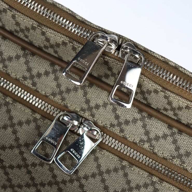 Gucci Boston Bag Leather Brown Silver Hardware Diamante 2-Way — view 4