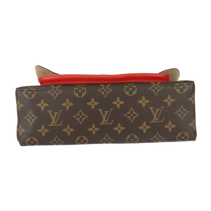 Louis Vuitton Marignan Handbag Leather Brown Coquelicot — view 4