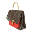 Louis Vuitton Marignan Handbag Leather Brown Coquelicot — view 2