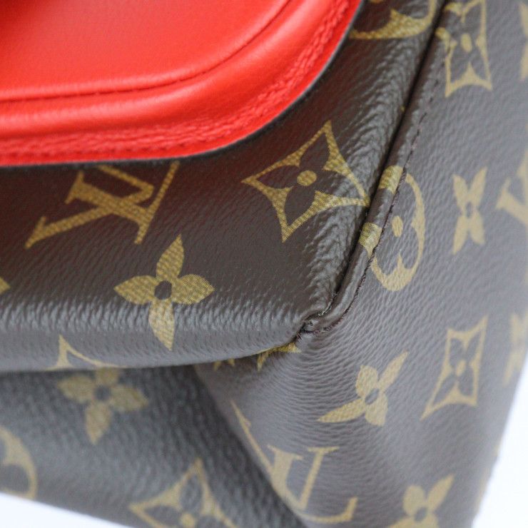 Louis Vuitton Marignan Handbag Leather Brown Coquelicot — view 6