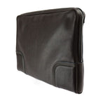 Louis Vuitton Porte Audinature Second Bag Leather Brown Silver Hardware — view 2