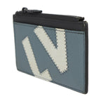 Louis Vuitton Coin Card Holder Case Leather White Blue Yellow — view 3