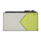 Louis Vuitton Coin Card Holder Case Leather White Blue Yellow — view 4