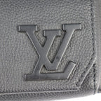 Louis Vuitton Take Off Suring Body Bag Grain Leather Noir Black Logo — view 4