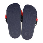 Gucci Horsebit Sandals 30 Faux Fur Rubber Navy Black Red — view 7