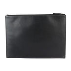Saint Laurent Paris IPAD Militar Second Bag Leather Black Silver — view 3