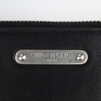 Saint Laurent Paris IPAD Militar Second Bag Leather Black Silver — view 7