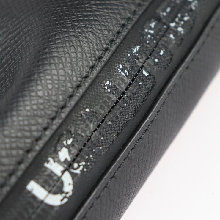 Louis Vuitton Cabas Light Tote Bag Leather Black Silver Hardware Taiga — view 8