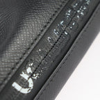 Louis Vuitton Cabas Light Tote Bag Leather Black Silver Hardware Taiga — view 8