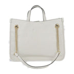 Gucci Horsebit 1955 Medium Tote Handbag Leather Ivoryish Gold Hardware — view 3