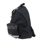 Saint Laurent Paris Backpack Daypack Canvas Leather Black Silver — view 2