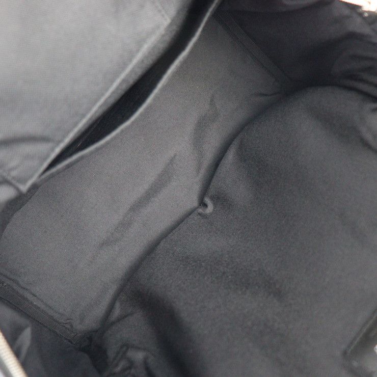 Saint Laurent Paris Backpack Daypack Canvas Leather Black Silver — view 8