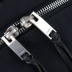 Saint Laurent Paris Backpack Daypack Canvas Leather Black Silver — view 6