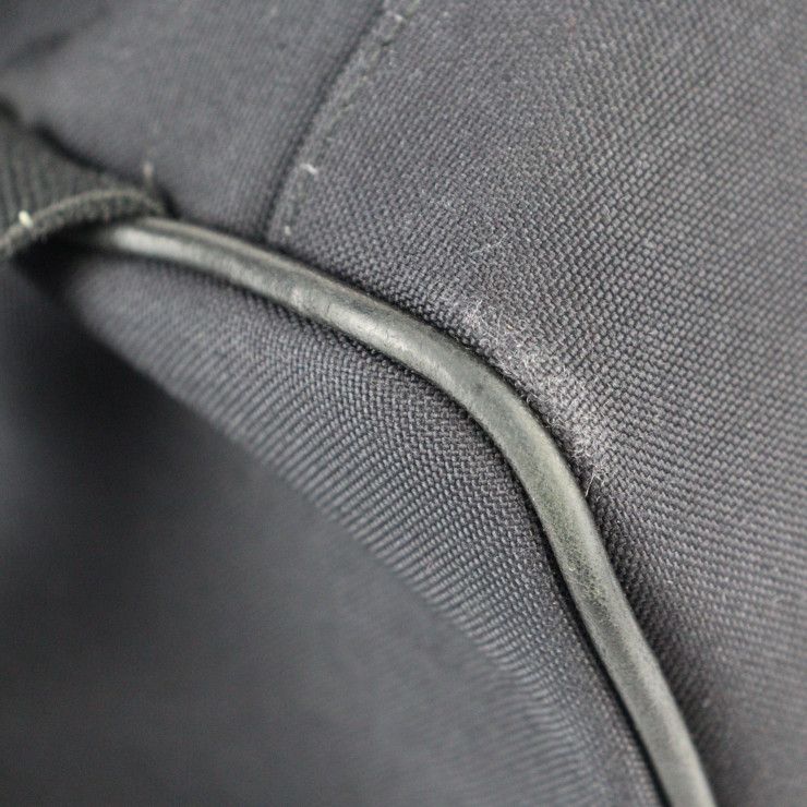 Saint Laurent Paris Backpack Daypack Canvas Leather Black Silver — view 5