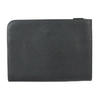 Prada Document Case Second Bag 2 Vn003 Leather Black Blue Silver Hardware — view 3