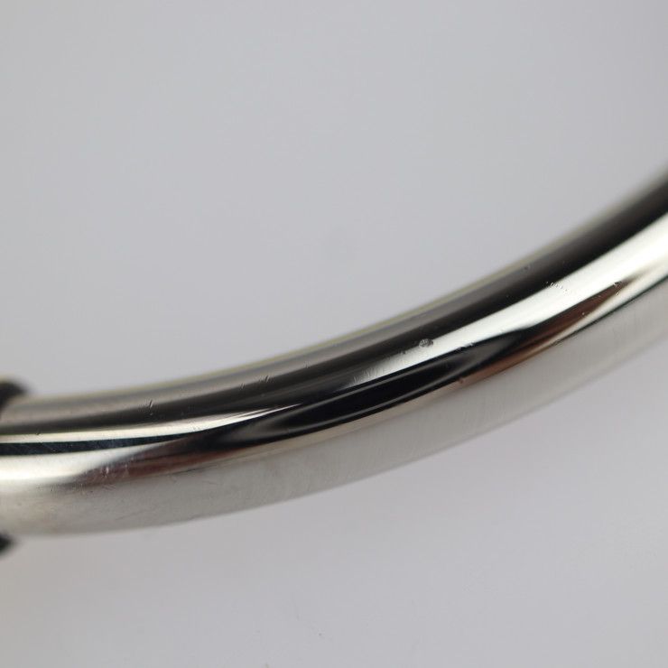 Hermes Loop Necklace Vorswith Metal Yellowish Silver Della Cavalleria — view 6