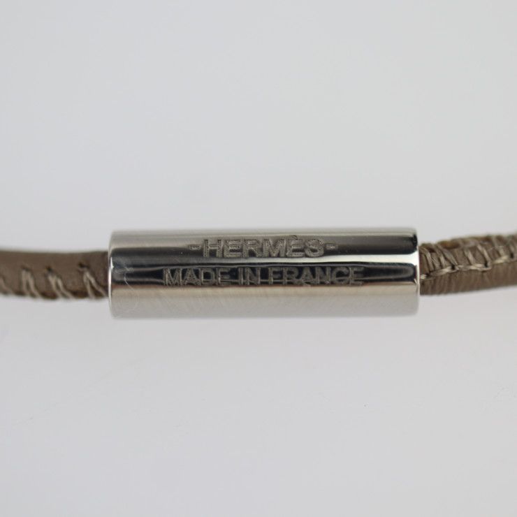 Hermes Loop Necklace Vorswith Metal Yellowish Silver Della Cavalleria — view 9