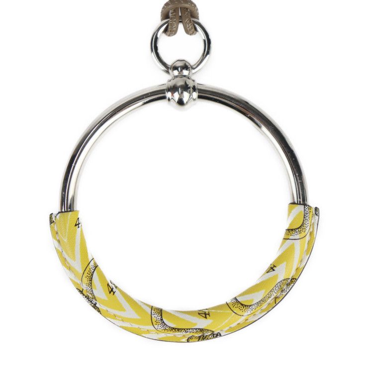 Hermes Loop Necklace Vorswith Metal Yellowish Silver Della Cavalleria — view 4
