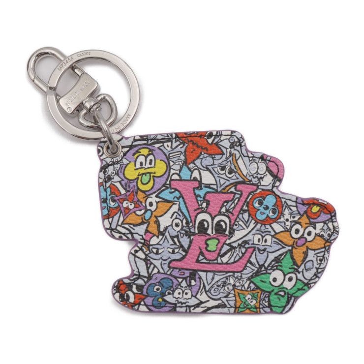 Louis Vuitton Monogram Commix Key Holder Mp3456 Leather White Multicolor Silver — view 3