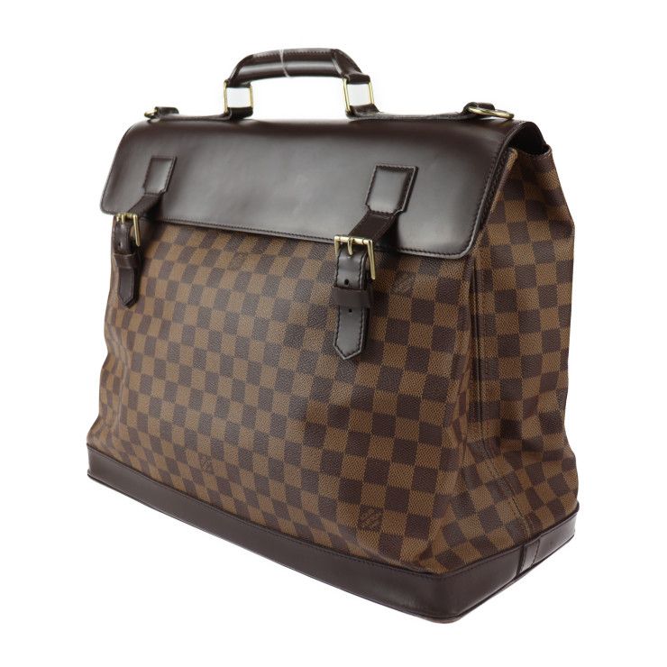 Louis Vuitton West End PM Boston Bag Calf Ebne Brown Gold Hardware — view 2