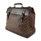 Louis Vuitton West End PM Boston Bag Calf Ebne Brown Gold Hardware — view 2