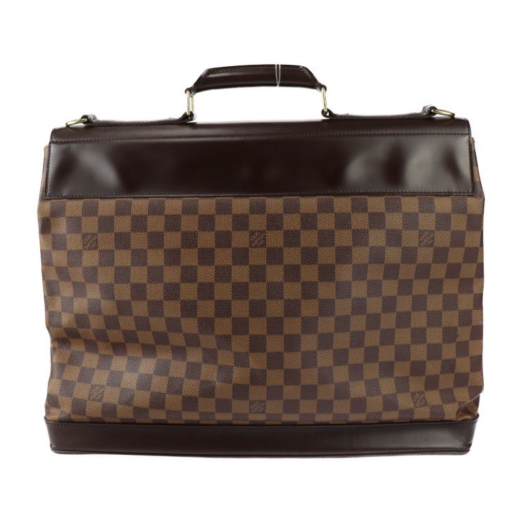 Louis Vuitton West End PM Boston Bag Calf Ebne Brown Gold Hardware — view 3