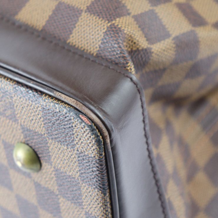 Louis Vuitton West End PM Boston Bag Calf Ebne Brown Gold Hardware — view 5