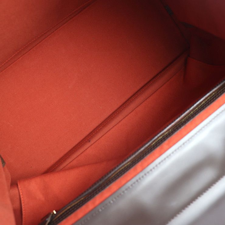 Louis Vuitton West End PM Boston Bag Calf Ebne Brown Gold Hardware — view 8