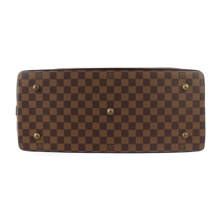 Louis Vuitton West End PM Boston Bag Calf Ebne Brown Gold Hardware — view 4
