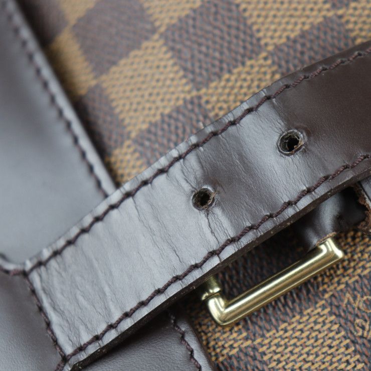 Louis Vuitton West End PM Boston Bag Calf Ebne Brown Gold Hardware — view 6